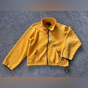 Vintage EBTEK Eddie Bauer Fleece Jacket Yellow Full Zip Men’s Tall XL